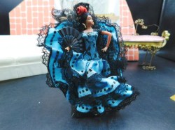 spanish dancer blue
